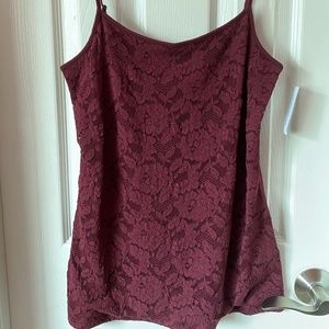 Ann Taylor Factory Cami with Front Lace